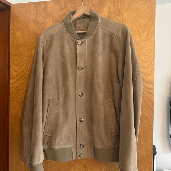 Balibaris Teddy Jacket Suede Goat Leather size M - Picture 8 of 9